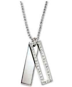 Oasis Ladies Sterling Silver Necklace