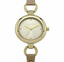 Oasis Ladies Tan Leather Strap Watch