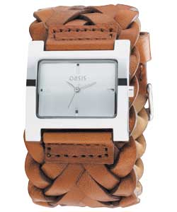 Oasis Ladies Woven Strap Watch