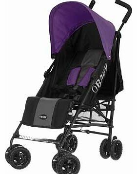 Obaby Atlas Black and Grey Stroller - Purple