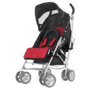 Aura Deluxe Pushchairs, Black and Red