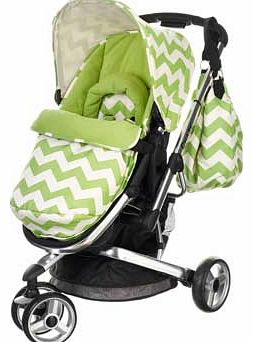 Chase 3 in 1 Pram and Pushchair - ZigZag