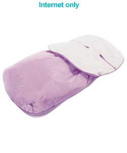 obaby Fleece Lined Footmuff - Lilac
