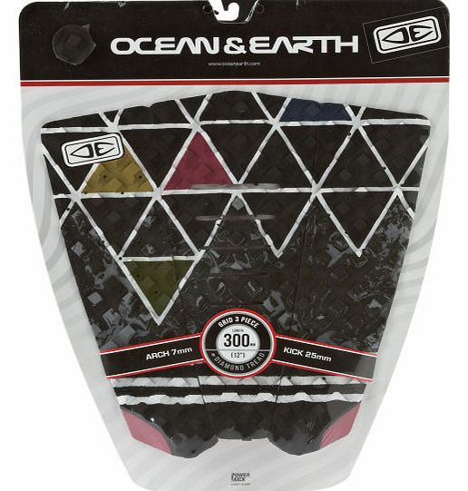 Ocean and Earth 3 Piece Grid Pad - Black