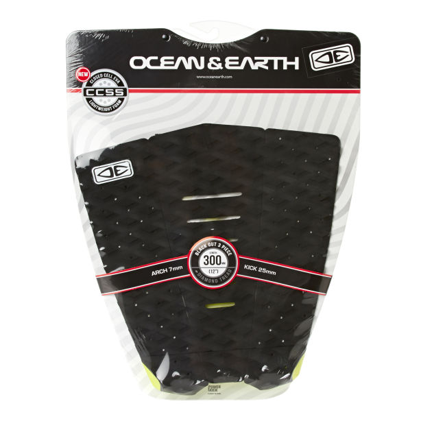 Ocean and Earth Blk Jack 3 Piece Grip Pad - Black