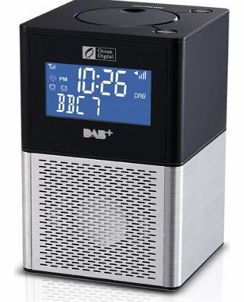 Portable FM DAB+ Radio Rotatable Multi-function Cube Speaker With Alarm Clock Big Display Desktop Brand New