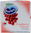 Ocean Spray Cranberry Classic Juice Drink (4x1L)