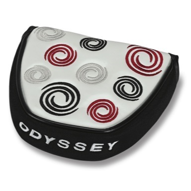 Odyssey Swirl Mallet Putter Headcover White