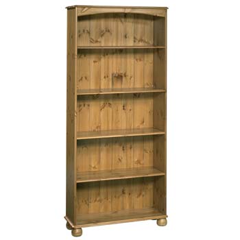 Wokingham Solid Pine 4 Shelf Bookcase