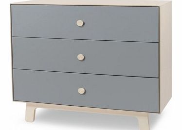 Merlin 3-drawer chest of drawers - Birch Grey