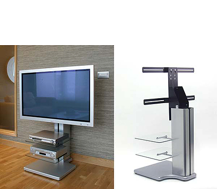 Off The Wall (UK) Limited Hero Plus Flat Panel TV Stand in Silver