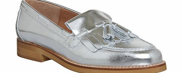 Office Extravaganza Loafer Silver Metallic Leather - 4 UK