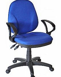 Comfort Ergo 2-Lever Operator Chair With Fixed Arms - Blue