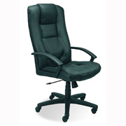 Designer Leather-Faced Executive Chair