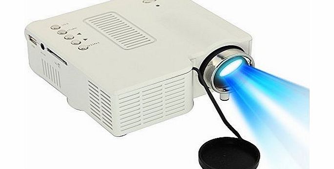 Office Supply Store DBPOWER GW25 Portable Mini LED Projector with HDMI VGA USB AV SD Multimedia for Party,Home Entertainment Color: White Size: Mini GW25 LED, B?roartikel
