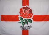 Official Football Merchandise England Rugby Flag - Rose - 5ft x 3ft