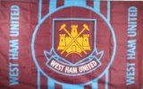 Official Football Merchandise West Ham United FC Flag - Stripe