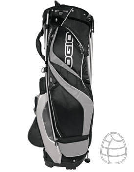 Golf Edge Stand Bag Silver