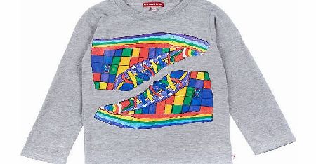 Oh Baby London Boys Oh Baby London Trainer Print Long Sleeve