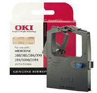 OKI Black Printer Ribbon for 300 Series - 24 PIN