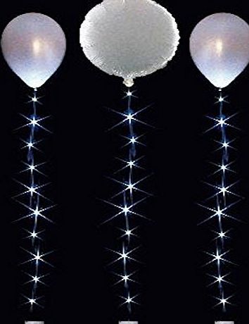 oktree Balloon Weight with 1m of floating LED Lights (White)