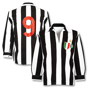 60-61 Juventus Home L/S shirt + No.9 (Charles)