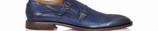 Oliver Sweeney Teulada navy leather monk strap shoes