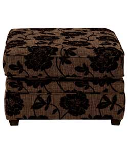 Olivia Footstool - Chocolate