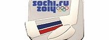 Olympics4U Sochi 2014 pin badge sport equipment (Ice hockey stick and puck)