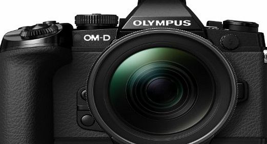 Olympus OM-D EM-1 Compact System Camera - Black (16.3MP, Live MOS, M.Zuiko 12-40mm Lens) 3.0 inch Tiltable Touch Screen LCD