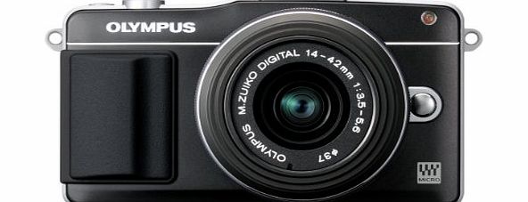 Pen E-PM2 Compact System Camera - Black (inc. M.ZUIKO Digital 14 -42mm II R Lens amp; 8GB FlashAir Card)