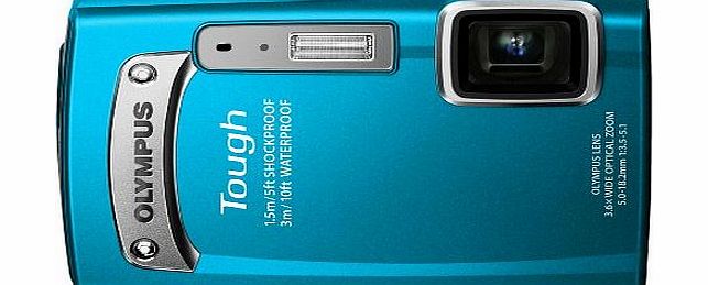 Olympus TG-320 Digital Compact Camera - Blue (14MP, 3.6x Wide Optical Zoom) 2.7 inch LCD
