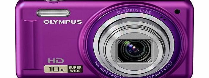 Olympus VR-310 Digital Camera - Purple (14MP, 10x Super Wide Optical Zoom) 3 inch LCD