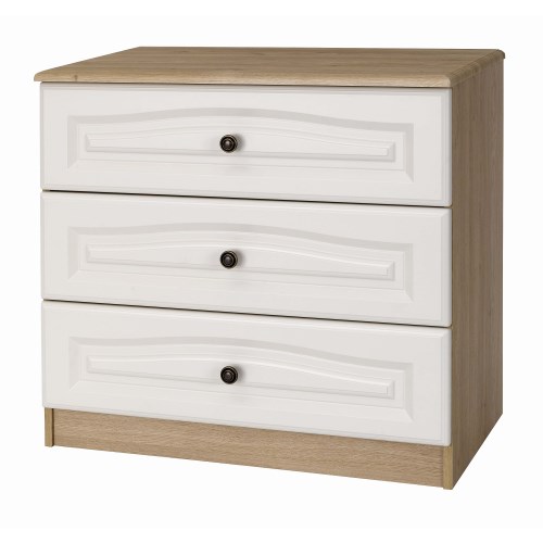 One Call Furniture Bordeaux Light 3 Drawer Chest