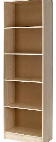 One Call Furniture Elemental Woodgrain Bookcase, Large, Assembled