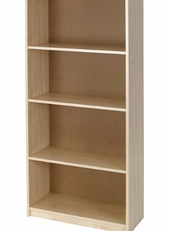 Elemental Woodgrain Bookcase, Small, Assembled