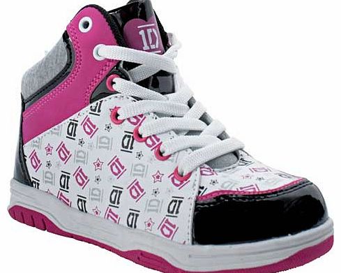 One Direction Girls High Top Trainers - Size 6