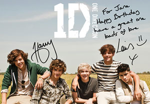 One Direction Personalised Poster