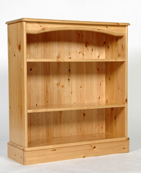 Range Low Wide Bookcase - Waxed or Lacquered