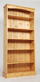 Range Tall Wide Bookcase - Waxed or