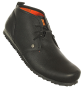 Gresley Black Leather Mid Boots