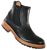 Handforth Black Leather Boots