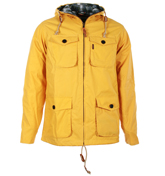 Hunman Yellow Waxed Hooded Jacket