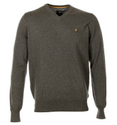 Kinghurst Charcoal V-Neck Sweater