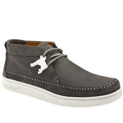 Male Jonah Suede Upper Fashion Trainers in Grey