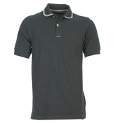 Trowell Charcoal Grey Pique Polo