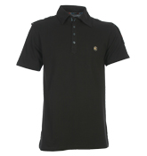 Tutbury Black Pique Polo Shirt