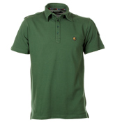 Tutbury Dark Green Pique Polo Shirt