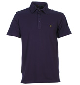 Tutbury Purple Pique Polo Shirt