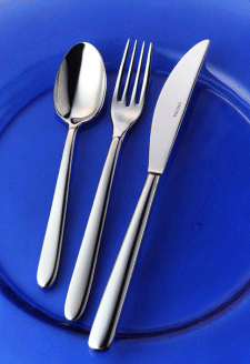 102 piece Oneida Saturn cutlery